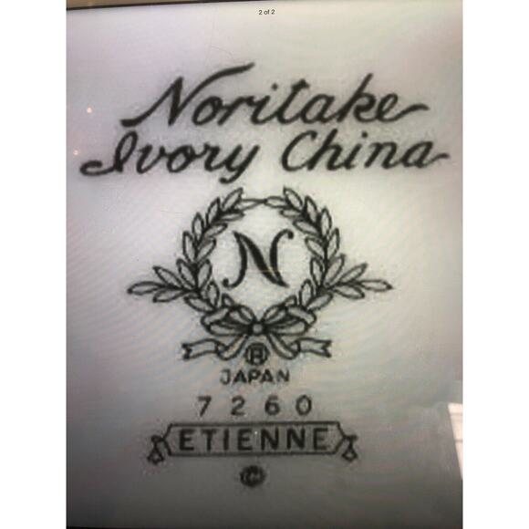 Noritake Ivory China ETIENNE Pattern Cup & Saucer Set Made In Japan 6 available - Picture 4 of 4